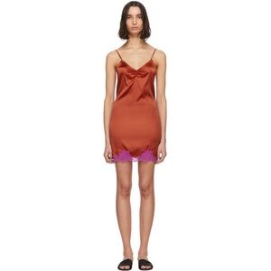 Fleur du Mal Red James Slip Dress
